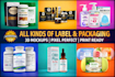 modify, resize or do product packaging, label design 3d mockup and rendering