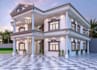 restyle classic house,elavation rendering ,luxury mansion, colonial house facade