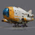 draw custom spaceship sci fi steampunk nft