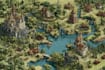 make fantasy map illustration for , novels and games