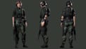 3d game character, game asset,3d amore,mid poly 3d model,military attire,3danime