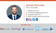 create a professional clickable HTML email signature