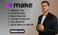 make automation, integromat, social media automation