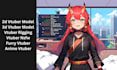 do high quality live2d vtuber model, vtuber assets rigging, facerig, vbridger
