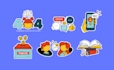 design custom icon illustrations for web, articles, apps