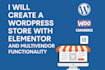 design a  a wordpress woocommerce store, multivendor site with elementor pro