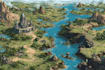 design a custom fantasy, dnd, game, rpg, or book world map