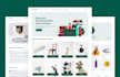 create a responsive and modern landing page with clean code