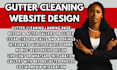 design gutter cleaning website pressure washing website handyman website