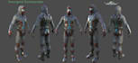 model game ready 3d characters with pbr textures