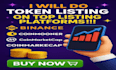 list your token on dex and exchanges coin listing presale listing dex exchanges