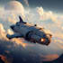 create spaceship concept art for you