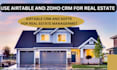 setup airtable real estate CRM, real estate management with zoho CRM, softr