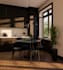 realistic 3d interior design, moodboard and layout