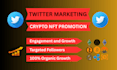 do x twitter marketing for crypto nft memecoin promotion organically