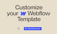 customize, modify your webflow template