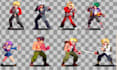 draw 2d pixel game art pixel character animation sprite sheet pixel map tilesets