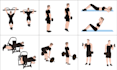do yoga, fitness, workout, exercise or other pose illustrations