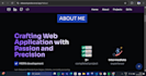 create a modern personal portfolio website for students and professionals