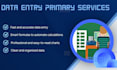 do data entry quickly and efficiently