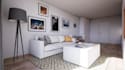 upgrade functional interior space, tiny house, minimalist rendering, room layout