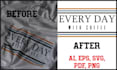 digitize and recreate your old tshirt design from a photo