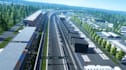 craft 3d race track,site map,render landscape,tarmac,field turf,cgi environment