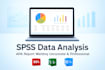 do spss data analysis with apa formatted report