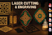 create custom vector design for laser cutting and  engraving dxf svg eps