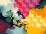 create unique printable digital oil paint abstract wall art design