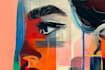 draw illustration expressionism portrait, abstract art