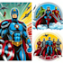 make an superhero comic cartoon character into style