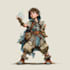 do a sci fi art, fantasy sci fi character art