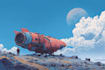 draw fantasy and sci fi concept art environments, buildings