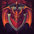 make emblem logo with fantasy game style