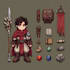 create 2d game character or 2d game character