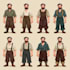 create 2d game character design and skin