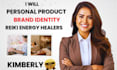 reiki energy healers logo reiki healers brand identity flyer design healers