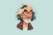create cartoon character or avatar in vectors