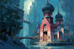 paint fantasy and sci fi concept art environments, buildings