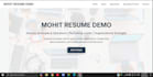 create a personal portfolio or resume website and host it on github