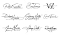 do handwriting scripted signature cursive autograph logo