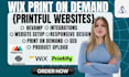 build develop wix squarespace  printful printify website redesign shop store