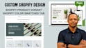 setup shopify variants product page and shopify collection with color swatches