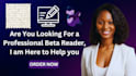 be your romance, inline edit, script writing, copy writing, and book editor