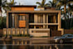 create realistic 3d  elevation 3d in contemporary style