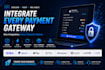 integrate payment gateway stripe, paypal, apple pay, google pay for your website