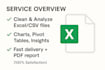 analyze your excel or CSV data