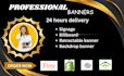design eye catching signage retractable banners backdrops and billboard