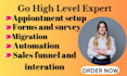setup gohighlevel forms survey calendar appoinment pipline